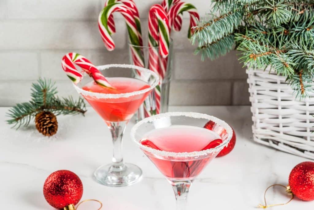 cocktail au bonbon Candy Cane Spritzer