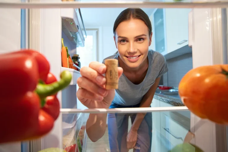 Bouchon liège au frigo
