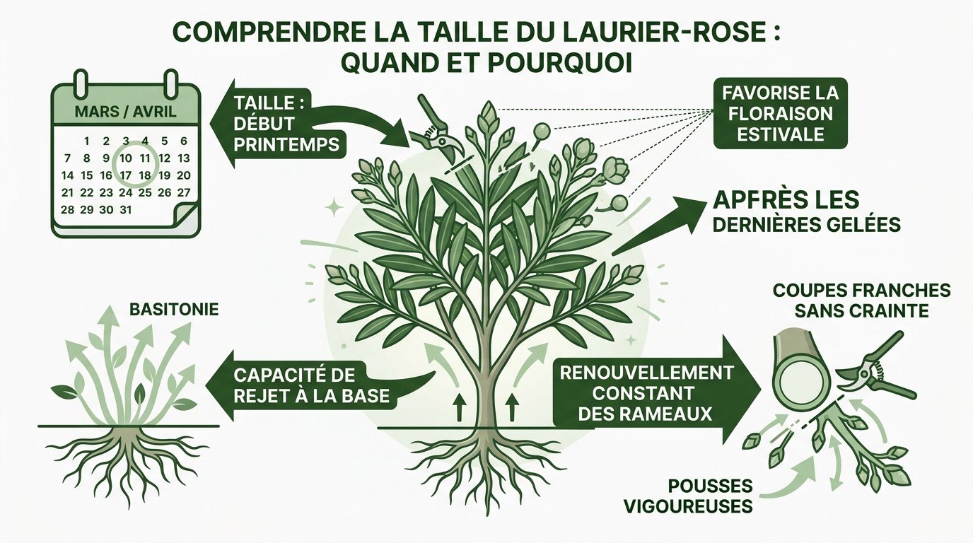 Guide pratique pour tailler un laurier-rose en pleine terre au printemps